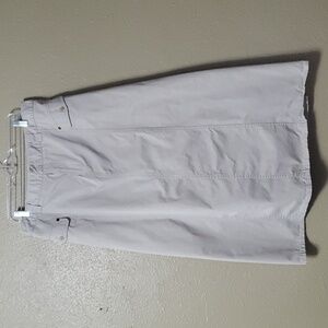 Vintage Eddie Bauer Khaki Beige Maxi Skirt Size 12 Modest Cotton Autumn Cozy